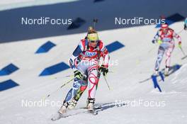 03.03.2013, Oslo, Norway (NOR): Marie Dorin (FRA), Rossignol, Rottefella, OneWay - IBU world cup biathlon Holmenkollen, mass women, Oslo (NOR). www.nordicfocus.com. © Manzoni/NordicFocus. Every downloaded picture is fee-liable.