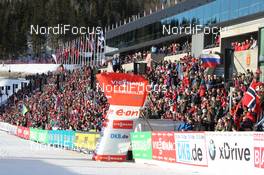 02.03.2013, Oslo, Norway (NOR): Event Feature: full grand stand - IBU world cup biathlon Holmenkollen, pursuit men, Oslo (NOR). www.nordicfocus.com. © Manzoni/NordicFocus. Every downloaded picture is fee-liable.