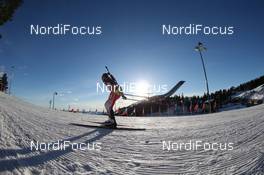 01.03.2013, Oslo, Norway (NOR): Zina Kocher (CAN), Atomic, Leki, Odlo - IBU world cup biathlon Holmenkollen, sprint women, Oslo (NOR). www.nordicfocus.com. © Manzoni/NordicFocus. Every downloaded picture is fee-liable.