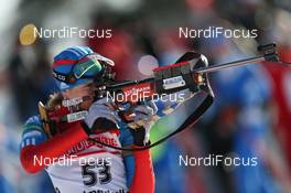 01.03.2013, Oslo, Norway (NOR): Irina Starykh (RUS) - IBU world cup biathlon Holmenkollen, sprint women, Oslo (NOR). www.nordicfocus.com. © Manzoni/NordicFocus. Every downloaded picture is fee-liable.