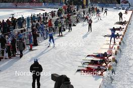 15.03.2013, Khanty-Mansiysk, Russia (RUS): Event Feature: the shooting range of Khanty Mansiysk - IBU world cup biathlon, sprint men, Khanty-Mansiysk (RUS). www.nordicfocus.com. © Manzoni/NordicFocus. Every downloaded picture is fee-liable.
