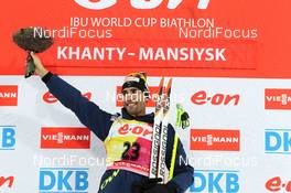 15.03.2013, Khanty-Mansiysk, Russia (RUS): Martin Fourcade (FRA), Rossignol, Rottefella, OneWay, Toko - IBU world cup biathlon, sprint men, Khanty-Mansiysk (RUS). www.nordicfocus.com. © Manzoni/NordicFocus. Every downloaded picture is fee-liable.
