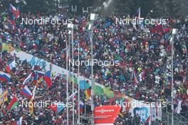 16.02.2013, Nove Mesto, Czech Republic (CZE): Event Feature: full packed grand stands - IBU world championships biathlon, relay men, Nove Mesto (CZE). www.nordicfocus.com. © Manzoni/NordicFocus. Every downloaded picture is fee-liable.