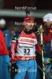 28.11.2013, Oestersund, Sweden (SWE): Evgeny Ustyugov (RUS) - IBU world cup biathlon, individual men, Oestersund (SWE). www.nordicfocus.com. © Manzoni/NordicFocus. Every downloaded picture is fee-liable.