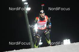 28.11.2013, Oestersund, Sweden (SWE): Simon Fourcade (FRA) - IBU world cup biathlon, individual men, Oestersund (SWE). www.nordicfocus.com. © Manzoni/NordicFocus. Every downloaded picture is fee-liable.