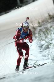30.11.2013, Oestersund, Sweden (SWE): Ole Einar Bjoerndalen (NOR) - IBU world cup biathlon, sprint men, Oestersund (SWE). www.nordicfocus.com. © Manzoni/NordicFocus. Every downloaded picture is fee-liable.