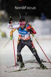 30.11.2013, Oestersund, Sweden (SWE): Nathan Smith (CAN) - IBU world cup biathlon, sprint men, Oestersund (SWE). www.nordicfocus.com. © Manzoni/NordicFocus. Every downloaded picture is fee-liable.