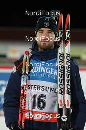 30.11.2013, Oestersund, Sweden (SWE): Jean Guillaume Beatrix (FRA) - IBU world cup biathlon, sprint men, Oestersund (SWE). www.nordicfocus.com. © Manzoni/NordicFocus. Every downloaded picture is fee-liable.
