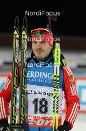 30.11.2013, Oestersund, Sweden (SWE): Evgeny Ustyugov (RUS) - IBU world cup biathlon, sprint men, Oestersund (SWE). www.nordicfocus.com. © Manzoni/NordicFocus. Every downloaded picture is fee-liable.