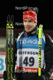 30.11.2013, Oestersund, Sweden (SWE): Arnd Peiffer (GER) - IBU world cup biathlon, sprint men, Oestersund (SWE). www.nordicfocus.com. © Manzoni/NordicFocus. Every downloaded picture is fee-liable.