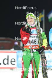29.11.2013, Oestersund, Sweden (SWE): Darya Domracheva (BLR) - IBU world cup biathlon, sprint women, Oestersund (SWE). www.nordicfocus.com. © Manzoni/NordicFocus. Every downloaded picture is fee-liable.