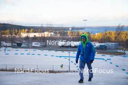 27.11.2013, Oestersund, Sweden (SWE): Biathlon Feature: IBU Official checks the tracks - IBU world cup biathlon, training, Oestersund (SWE). www.nordicfocus.com. © Manzoni/NordicFocus. Every downloaded picture is fee-liable.