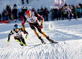 08.12.2013, Hochfilzen, Austria (AUT): Arnd Peiffer (GER) - IBU world cup biathlon, pursuit men, Hochfilzen (AUT). www.nordicfocus.com. © Wukits/NordicFocus. Every downloaded picture is fee-liable.