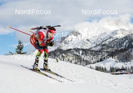 08.12.2013, Hochfilzen, Austria (AUT): Vit Janov (CZE) - IBU world cup biathlon, pursuit men, Hochfilzen (AUT). www.nordicfocus.com. © Wukits/NordicFocus. Every downloaded picture is fee-liable.