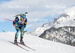 08.12.2013, Hochfilzen, Austria (AUT): Carl Johan Bergman (SWE) - IBU world cup biathlon, pursuit men, Hochfilzen (AUT). www.nordicfocus.com. © Wukits/NordicFocus. Every downloaded picture is fee-liable.