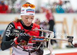 08.12.2013, Hochfilzen, Austria (AUT): Selina Gasparin (SUI) - IBU world cup biathlon, pursuit women, Hochfilzen (AUT). www.nordicfocus.com. © Wukits/NordicFocus. Every downloaded picture is fee-liable.