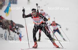 07.12.2013, Hochfilzen, Austria (AUT): Benjamin Weger (SUI) - IBU world cup biathlon, relay men, Hochfilzen (AUT). www.nordicfocus.com. © Wukits/NordicFocus. Every downloaded picture is fee-liable.