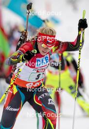 07.12.2013, Hochfilzen, Austria (AUT): Gabriela Soukalova (CZE) - IBU world cup biathlon, relay women, Hochfilzen (AUT). www.nordicfocus.com. © Wukits/NordicFocus. Every downloaded picture is fee-liable.