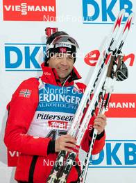 06.12.2013, Hochfilzen, Austria (AUT): Ole Einar Bjoerndalen (NOR) - IBU world cup biathlon, sprint men, Hochfilzen (AUT). www.nordicfocus.com. © Wukits/NordicFocus. Every downloaded picture is fee-liable.