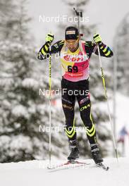 06.12.2013, Hochfilzen, Austria (AUT): Martin Fourcade (FRA) - IBU world cup biathlon, sprint men, Hochfilzen (AUT). www.nordicfocus.com. © Wukits/NordicFocus. Every downloaded picture is fee-liable.
