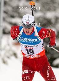 06.12.2013, Hochfilzen, Austria (AUT): Tarjei Boe (NOR) - IBU world cup biathlon, sprint men, Hochfilzen (AUT). www.nordicfocus.com. © Wukits/NordicFocus. Every downloaded picture is fee-liable.