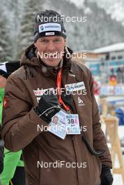 06.12.2013, Hochfilzen, Austria (AUT): Markus Segessenmann (SUI), headcoach team switzerland - IBU world cup biathlon, sprint women, Hochfilzen (AUT). www.nordicfocus.com. © Wukits/NordicFocus. Every downloaded picture is fee-liable.