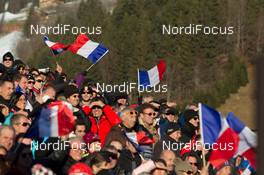 13.12.2013, Annecy-Le Grand Bornand, France (FRA): Event Feature: French fans - IBU world cup biathlon, relay men, Annecy-Le Grand Bornand (FRA). www.nordicfocus.com. © Manzoni/NordicFocus. Every downloaded picture is fee-liable.