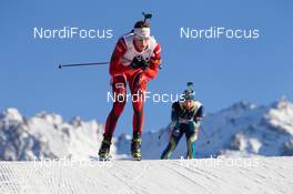 13.12.2013, Annecy-Le Grand Bornand, France (FRA): Lars Helge Birkeland (NOR) - IBU world cup biathlon, relay men, Annecy-Le Grand Bornand (FRA). www.nordicfocus.com. © Manzoni/NordicFocus. Every downloaded picture is fee-liable.