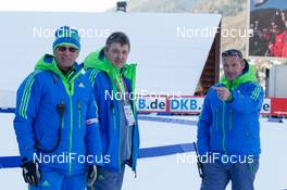 12.12.2013, Annecy-Le Grand Bornand, France (FRA): Norbert Baier (GER) IBU TD, Franz Berger (AUT) IBU race director, Borut Nunar (SLO) IBU assistent race director- IBU world cup biathlon, relay women, Annecy-Le Grand Bornand (FRA). www.nordicfocus.com. © Manzoni/NordicFocus. Every downloaded picture is fee-liable.