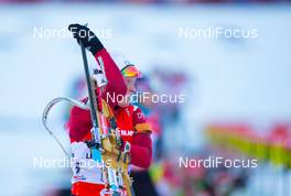 12.12.2013, Annecy-Le Grand Bornand, France (FRA): Tora Berger (NOR)- IBU world cup biathlon, relay women, Annecy-Le Grand Bornand (FRA). www.nordicfocus.com. © Manzoni/NordicFocus. Every downloaded picture is fee-liable.