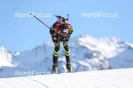 14.12.2013, Annecy-Le Grand Bornand, France (FRA): Simon Desthieux (FRA) - IBU world cup biathlon, sprint men, Annecy-Le Grand Bornand (FRA). www.nordicfocus.com. © Manzoni/NordicFocus. Every downloaded picture is fee-liable.