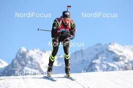 14.12.2013, Annecy-Le Grand Bornand, France (FRA): Simon Fourcade (FRA) - IBU world cup biathlon, sprint men, Annecy-Le Grand Bornand (FRA). www.nordicfocus.com. © Manzoni/NordicFocus. Every downloaded picture is fee-liable.