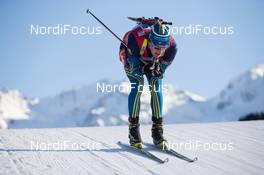 14.12.2013, Annecy-Le Grand Bornand, France (FRA): Fredrik Lindstroem (SWE) - IBU world cup biathlon, sprint men, Annecy-Le Grand Bornand (FRA). www.nordicfocus.com. © Manzoni/NordicFocus. Every downloaded picture is fee-liable.
