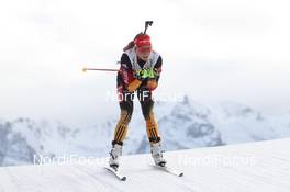 14.12.2013, Annecy-Le Grand Bornand, France (FRA): Franziska Hildebrand (GER) - IBU world cup biathlon, sprint women, Annecy-Le Grand Bornand (FRA). www.nordicfocus.com. © Manzoni/NordicFocus. Every downloaded picture is fee-liable.
