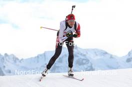 14.12.2013, Annecy-Le Grand Bornand, France (FRA): Zina Kocher (CAN) - IBU world cup biathlon, sprint women, Annecy-Le Grand Bornand (FRA). www.nordicfocus.com. © Manzoni/NordicFocus. Every downloaded picture is fee-liable.