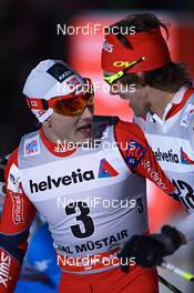 01.01.2013, Val Muestair, Switzerland (SUI): Finn Haagen Krogh (NOR) and Len Valjas (CAN) - FIS world cup cross-country, tour de ski, individual sprint, Val Muestair (SUI). www.nordicfocus.com. © Felgenhauer/NordicFocus. Every downloaded picture is fee-liable.