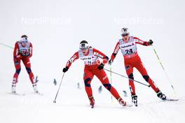 01.01.2013, Val Muestair, Switzerland (SUI): l-r: Ingvild Flugstad Oestberg (NOR), Kristin Stoermer Steira (NOR) - FIS world cup cross-country, tour de ski, individual sprint, Val Muestair (SUI). www.nordicfocus.com. © Felgenhauer/NordicFocus. Every downloaded picture is fee-liable.