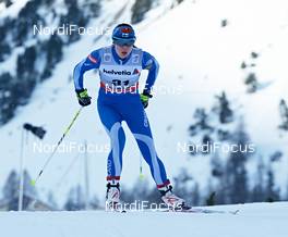 01.01.2013, Val Muestair, Switzerland (SUI): Laura Ahervo (FIN) - FIS world cup cross-country, tour de ski, individual sprint, Val Muestair (SUI). www.nordicfocus.com. © Felgenhauer/NordicFocus. Every downloaded picture is fee-liable.