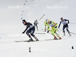 01.01.2013, Val Muestair, Switzerland (SUI): Kikkan Randall (USA), Vesna Fabjan (SLO) - FIS world cup cross-country, tour de ski, individual sprint, Val Muestair (SUI). www.nordicfocus.com. © Felgenhauer/NordicFocus. Every downloaded picture is fee-liable.
