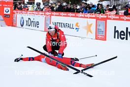 04.01.2013, Cortina-Toblach, Italy (ITA): Petter Northug (NOR) exhausted in the finish area - FIS world cup cross-country, tour de ski, 5km men, Cortina-Toblach (ITA). www.nordicfocus.com. © Felgenhauer/NordicFocus. Every downloaded picture is fee-liable.