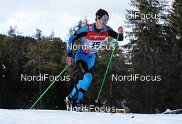 04.01.2013, Cortina-Toblach, Italy (ITA): Ruslan Perekhoda (UKR) - FIS world cup cross-country, tour de ski, 5km men, Cortina-Toblach (ITA). www.nordicfocus.com. © Felgenhauer/NordicFocus. Every downloaded picture is fee-liable.