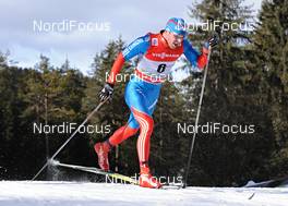 04.01.2013, Cortina-Toblach, Italy (ITA): Konstantin Glavatskikh (RUS) - FIS world cup cross-country, tour de ski, 5km men, Cortina-Toblach (ITA). www.nordicfocus.com. © Felgenhauer/NordicFocus. Every downloaded picture is fee-liable.