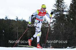 04.01.2013, Cortina-Toblach, Italy (ITA): Martin Moeller (DAN) - FIS world cup cross-country, tour de ski, 5km men, Cortina-Toblach (ITA). www.nordicfocus.com. © Felgenhauer/NordicFocus. Every downloaded picture is fee-liable.