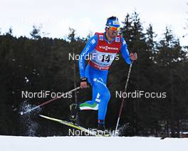 04.01.2013, Cortina-Toblach, Italy (ITA): Thomas Moriggl (ITA) - FIS world cup cross-country, tour de ski, 5km men, Cortina-Toblach (ITA). www.nordicfocus.com. © Felgenhauer/NordicFocus. Every downloaded picture is fee-liable.
