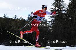 04.01.2013, Cortina-Toblach, Italy (ITA): Johannes Duerr (AUT) - FIS world cup cross-country, tour de ski, 5km men, Cortina-Toblach (ITA). www.nordicfocus.com. © Felgenhauer/NordicFocus. Every downloaded picture is fee-liable.