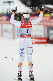 03.01.2013, Cortina-Toblach, Italy (ITA): Charlotte Kalla (SWE) - FIS world cup cross-country, tour de ski, pursuit women, Cortina-Toblach (ITA). www.nordicfocus.com. © Felgenhauer/NordicFocus. Every downloaded picture is fee-liable.