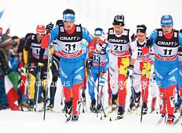 05.01.2013, Val di Fiemme, Italy (ITA): Andrey Larkov (RUS) - FIS world cup cross-country, tour de ski, mass men, Val di Fiemme (ITA). www.nordicfocus.com. © Felgenhauer/NordicFocus. Every downloaded picture is fee-liable.