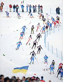 05.01.2013, Val di Fiemme, Italy (ITA): men in the downhill - FIS world cup cross-country, tour de ski, mass men, Val di Fiemme (ITA). www.nordicfocus.com. © Felgenhauer/NordicFocus. Every downloaded picture is fee-liable.