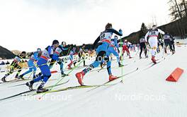 05.01.2013, Val di Fiemme, Italy (ITA): Myroslav Bilosyuk (UKR) in the first uphill - FIS world cup cross-country, tour de ski, mass men, Val di Fiemme (ITA). www.nordicfocus.com. © Felgenhauer/NordicFocus. Every downloaded picture is fee-liable.