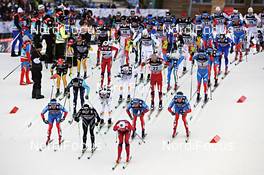 05.01.2013, Val di Fiemme, Italy (ITA): men's start - FIS world cup cross-country, tour de ski, mass men, Val di Fiemme (ITA). www.nordicfocus.com. © Felgenhauer/NordicFocus. Every downloaded picture is fee-liable.